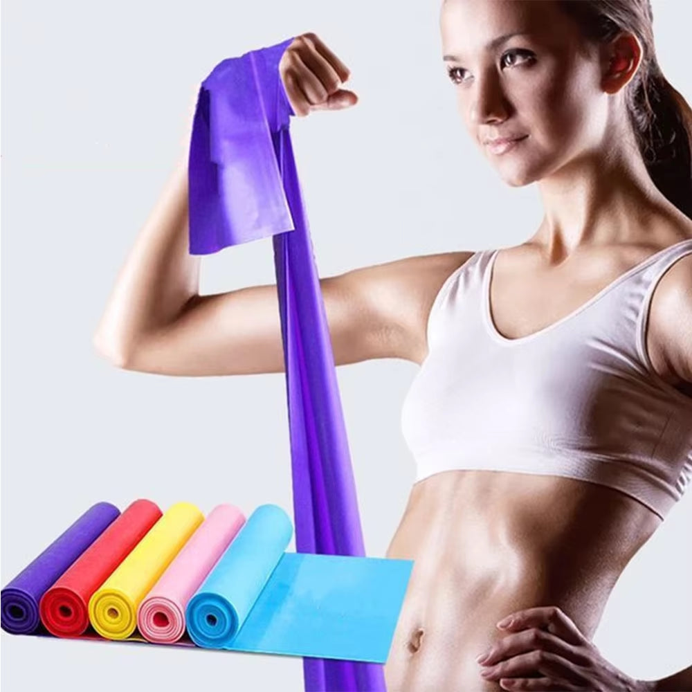 5/1Pcs Yoga Sport Resistance Bands Pilates Training Fitness Exercise Home Gym Elastic Band Natural Rubber Latex Yoga Accessories