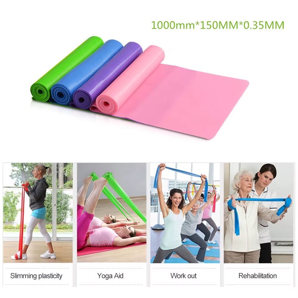 5/1Pcs Yoga Sport Resistance Bands Pilates Training Fitness Exercise Home Gym Elastic Band Natural Rubber Latex Yoga Accessories